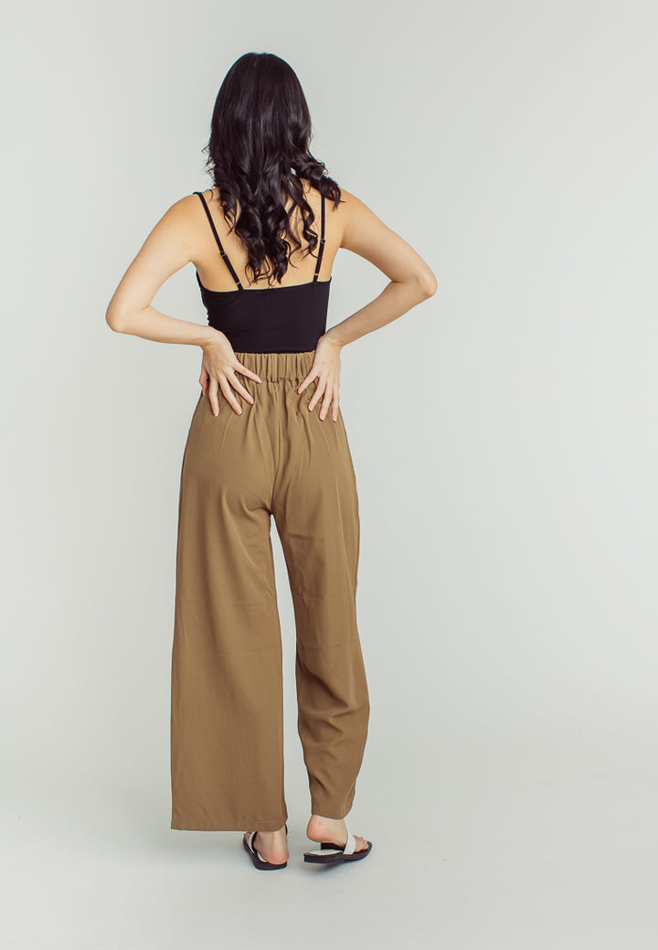 Gerry Brown Elastic Back Straight Cut Trouser Pants