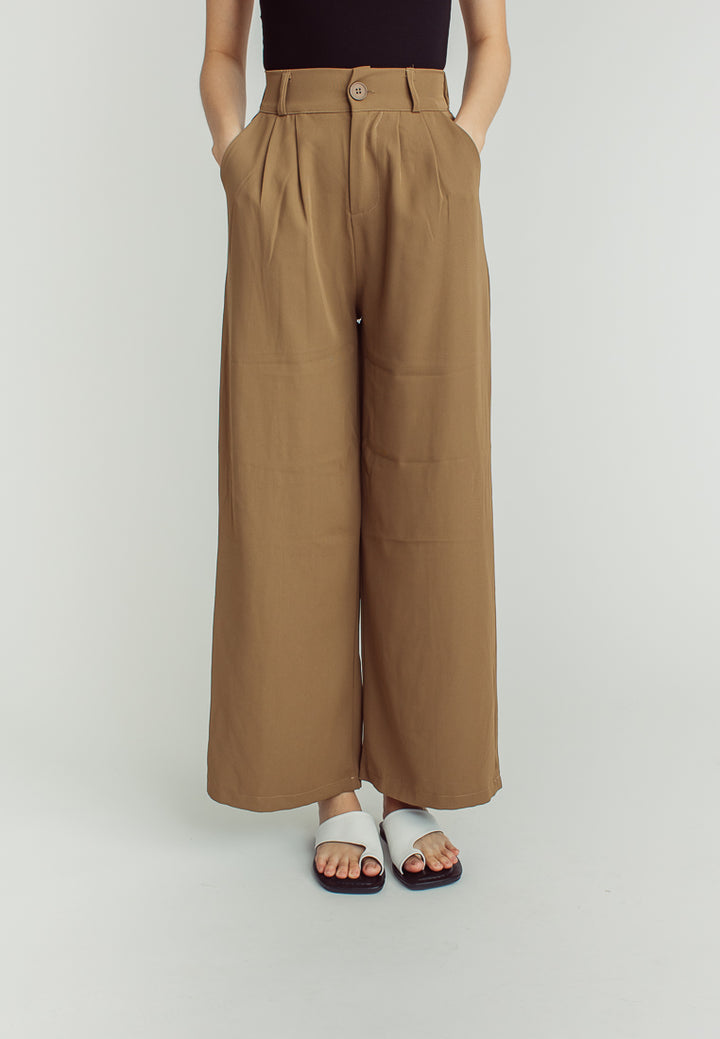 Gerry Brown Elastic Back Straight Cut Trouser Pants