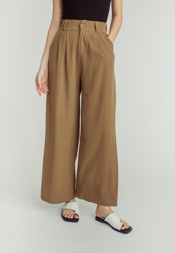 Gerry Brown Elastic Back Straight Cut Trouser Pants